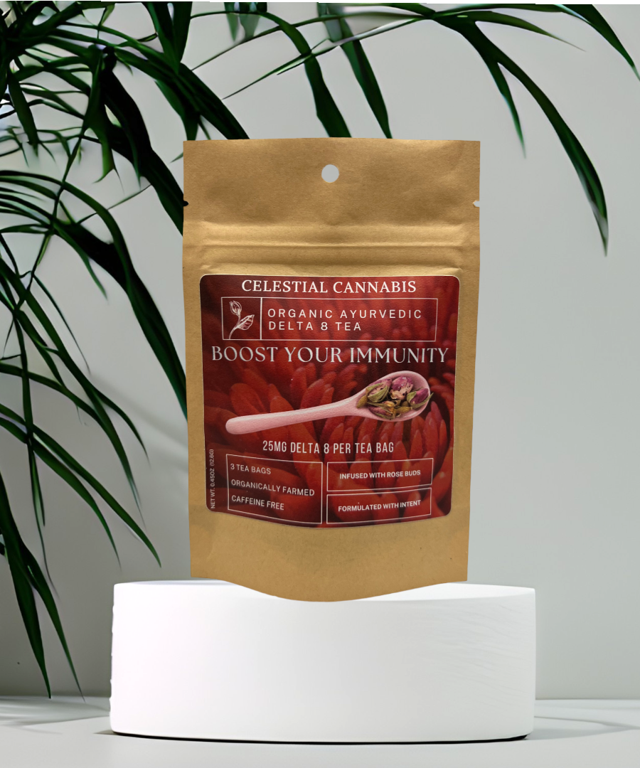 Boost Your Immunity Organic Ayurvedic Delta-8 Tea | Celestial Cannabis