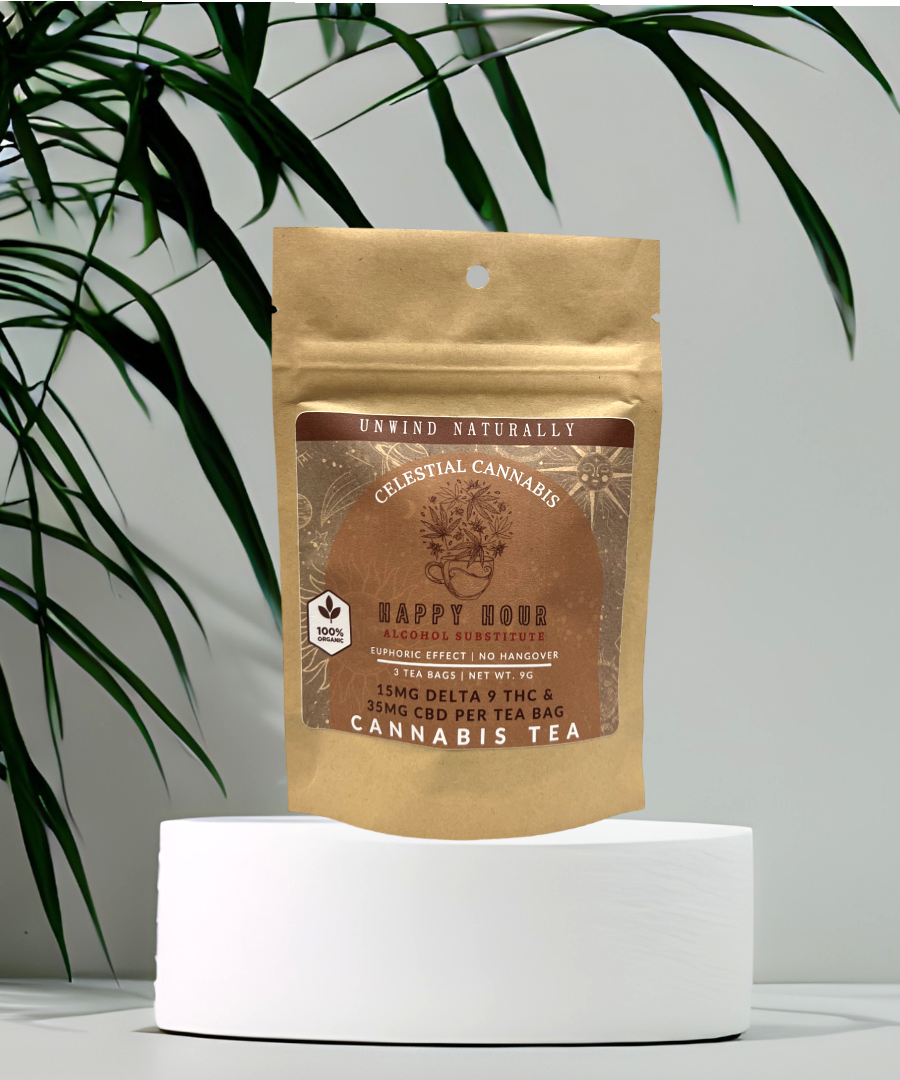 Happy Hour Alcohol Substitute Delta-9 Cannabis Tea | Celestial Cannabis