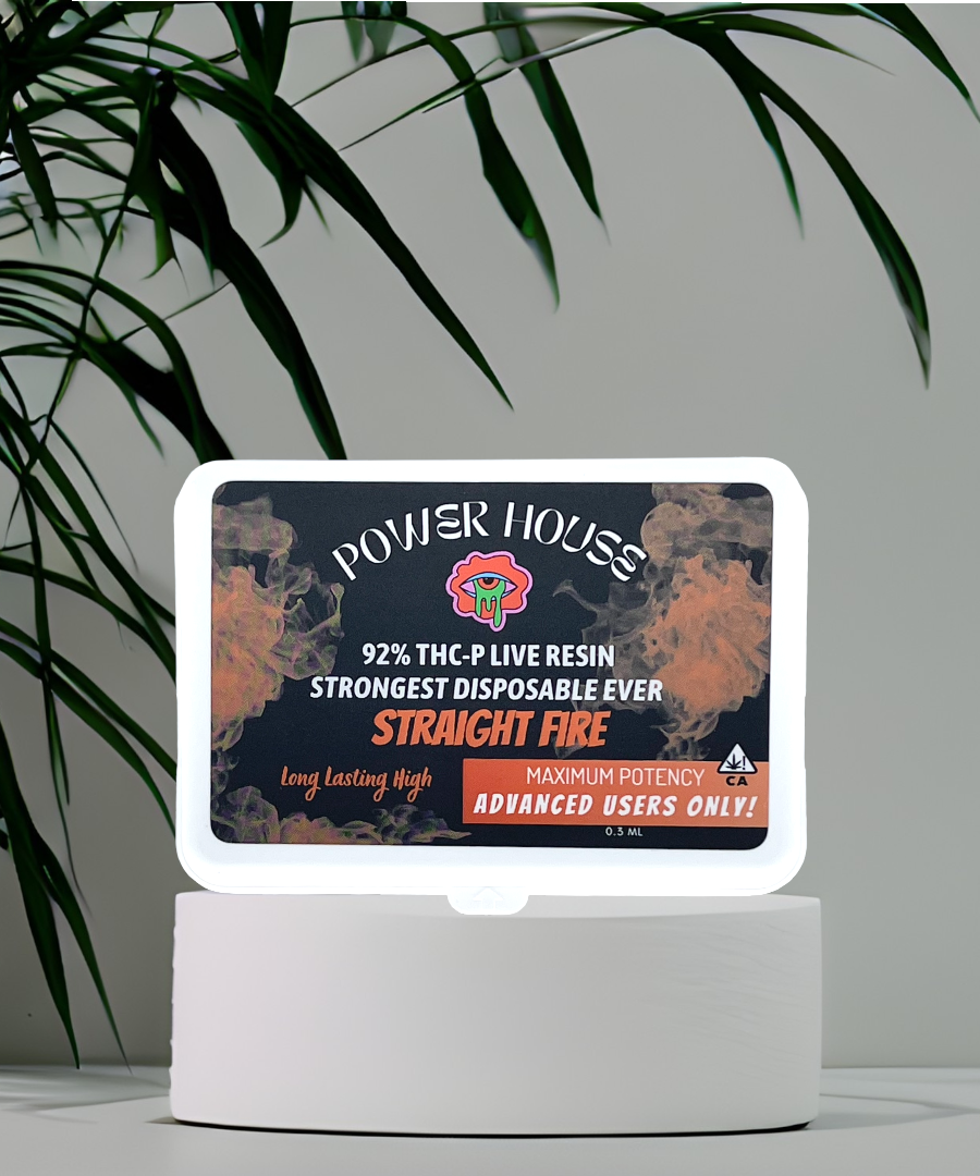 Straight Fire 92% THCP Disposable (0.3mL) | Power House