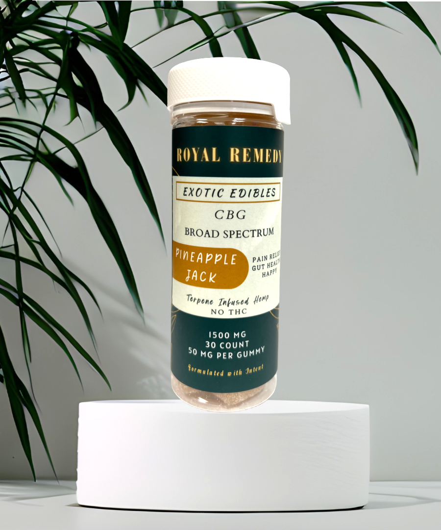 CBG Gummies - Pineapple Jack (1500mg) | Royal Remedy