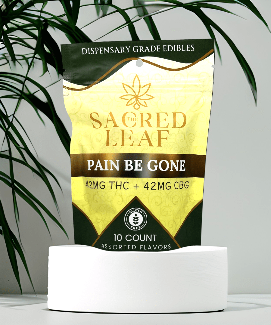 Pain Be Gone THC + CBG Edibles | The Sacred Leaf