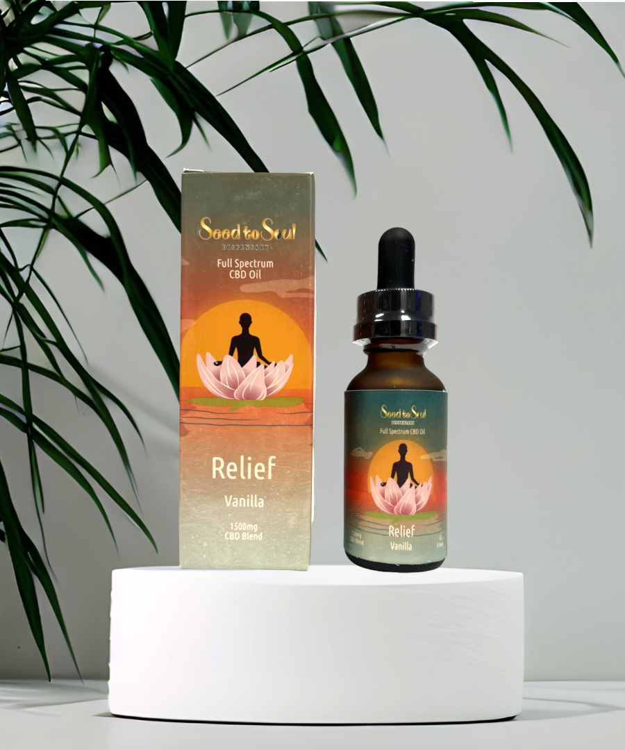 Relief Full Spectrum CBD Tincture (1500mg) | Seed to Soul CBD