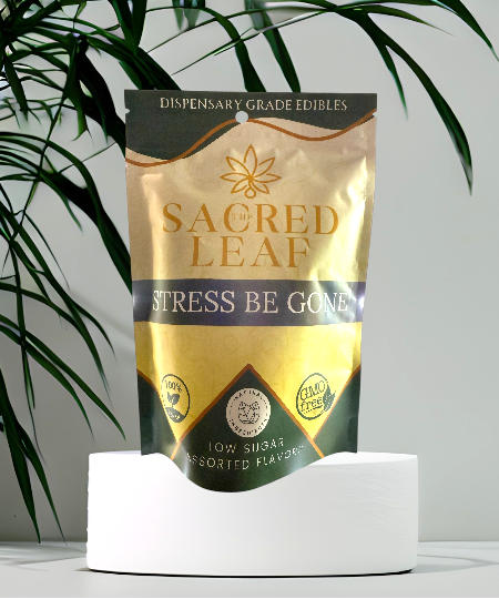 Stress Be Gone THC + CBD Edibles | The Sacred Leaf