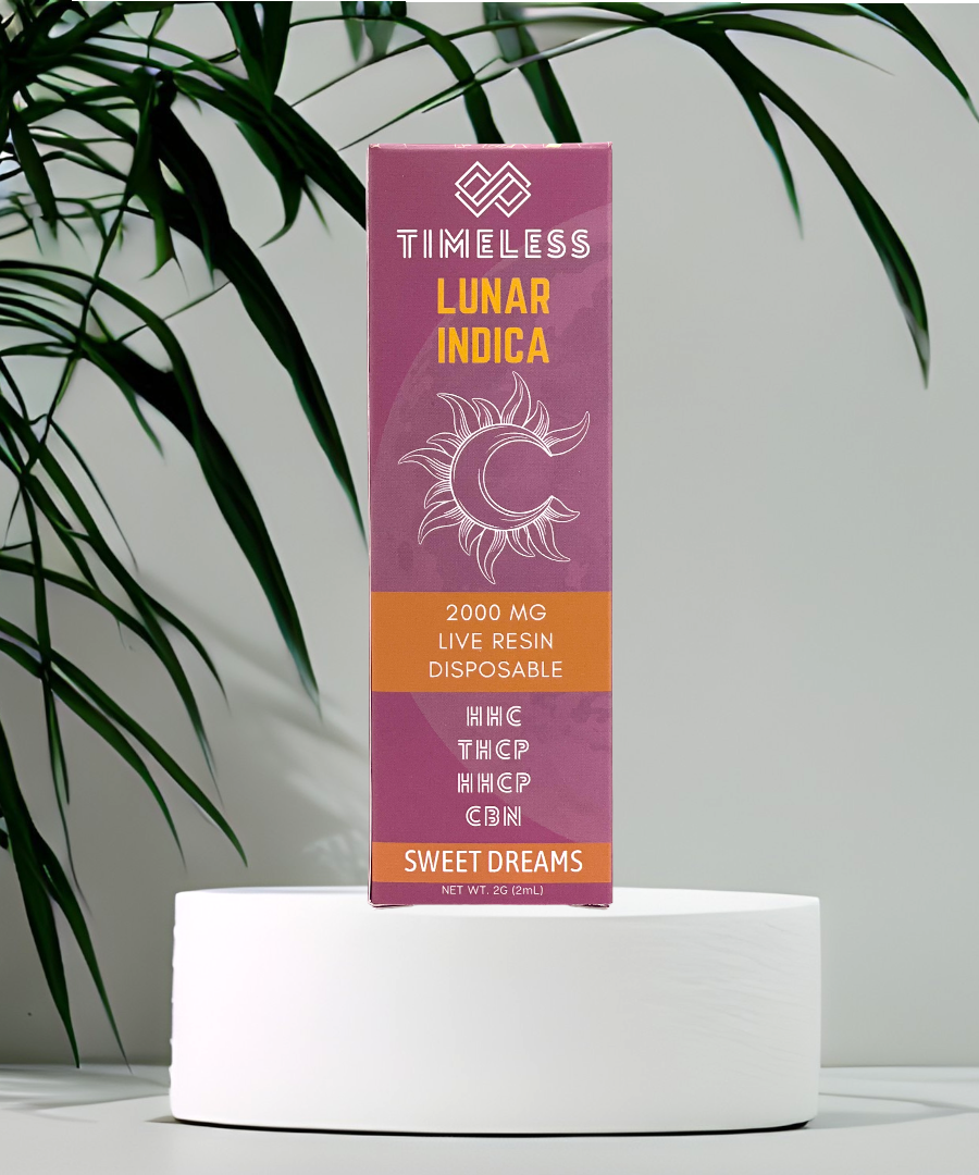 Lunar Indica 2000mg Live Resin THC Disposable | Timeless