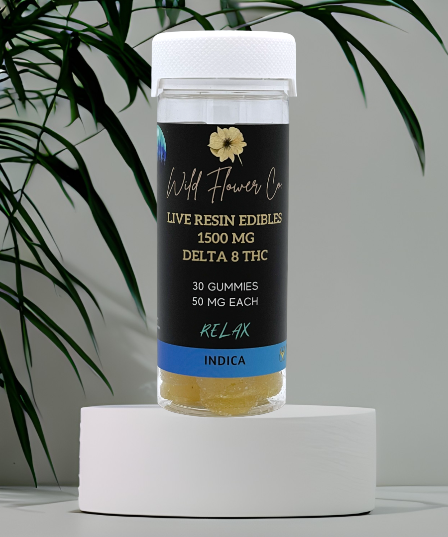 Live Resin + Delta-8 Edibles (1500mg) | Wild Flower Co.