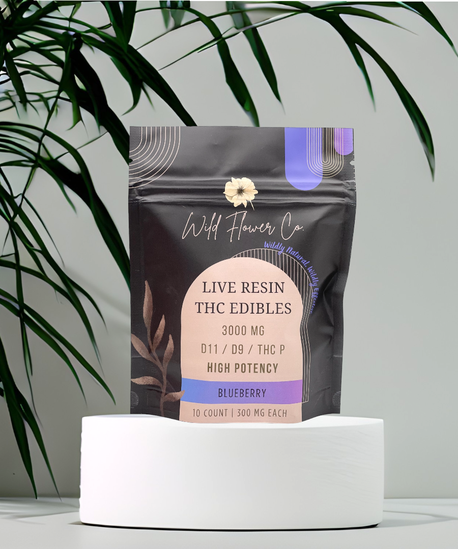 3000mg Live Resin Sour Belt Edibles (11-HXY + D9 + THC-P) | Wild Flower Co.