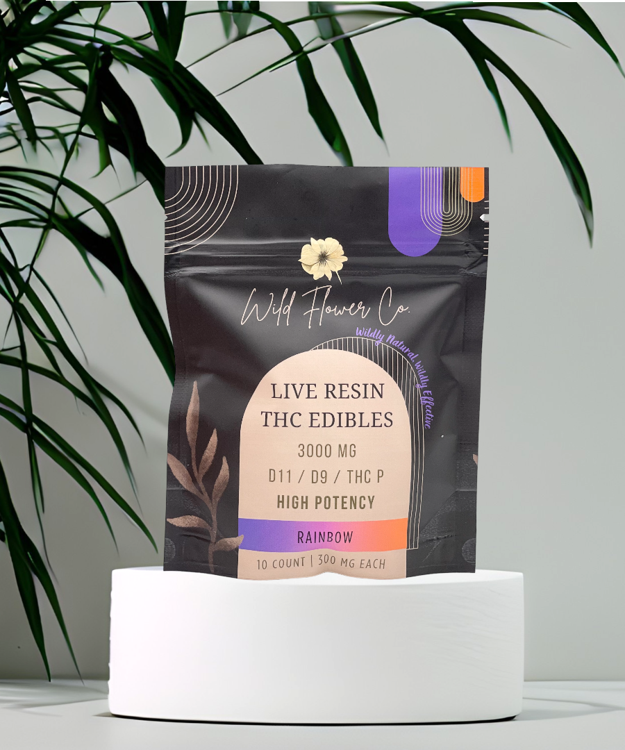 3000mg Live Resin Sour Belt Edibles (11-HXY + D9 + THC-P) | Wild Flower Co.