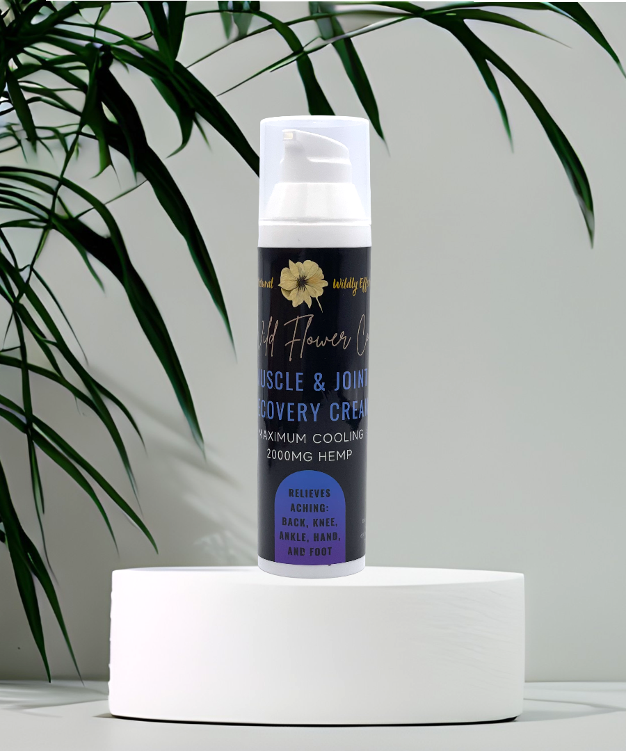Muscle & Joint Recovery CBD Cream & Roll-On (2000mg) | Wild Flower Co.