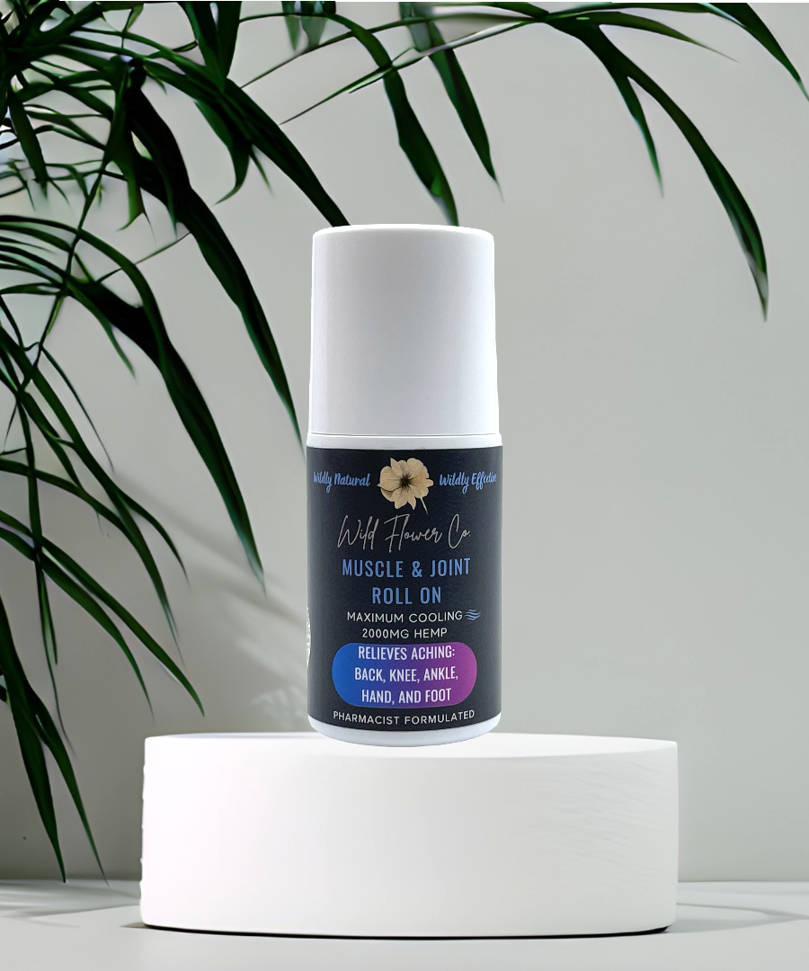 Muscle & Joint Recovery CBD Cream & Roll-On (2000mg) | Wild Flower Co.