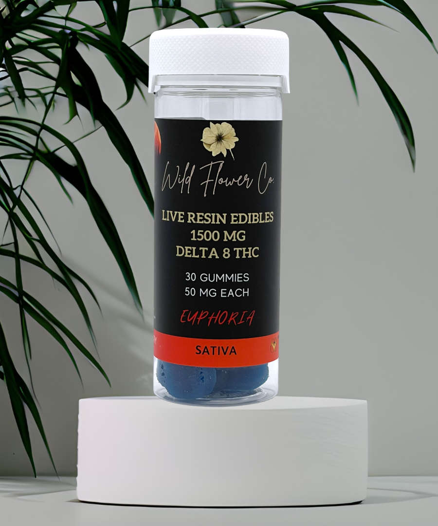 Live Resin + Delta-8 Edibles (1500mg) | Wild Flower Co.